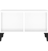 VidaXL Salontafel 60x50x36,5 cm bewerkt hout hoogglans wit