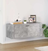 VidaXL Wandschoenenkast 100x35x38 cm bewerkt hout betongrijs