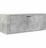 VidaXL Wandschoenenkast 100x35x38 cm bewerkt hout betongrijs