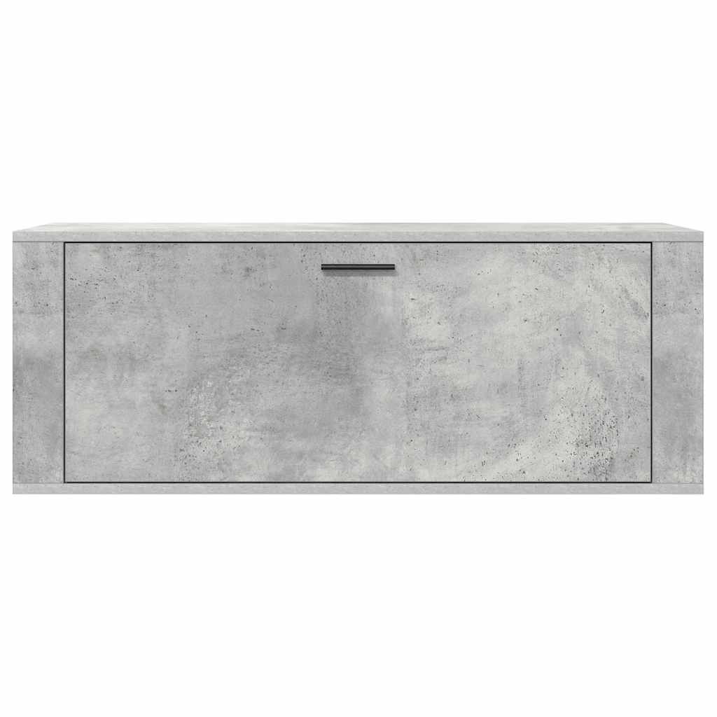 VidaXL Wandschoenenkast 100x35x38 cm bewerkt hout betongrijs