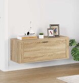 VidaXL Wandschoenenkast 100x35x38 cm bewerkt hout sonoma eiken