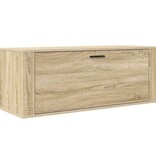 VidaXL Wandschoenenkast 100x35x38 cm bewerkt hout sonoma eiken