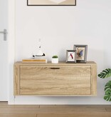 VidaXL Wandschoenenkast 100x35x38 cm bewerkt hout sonoma eiken