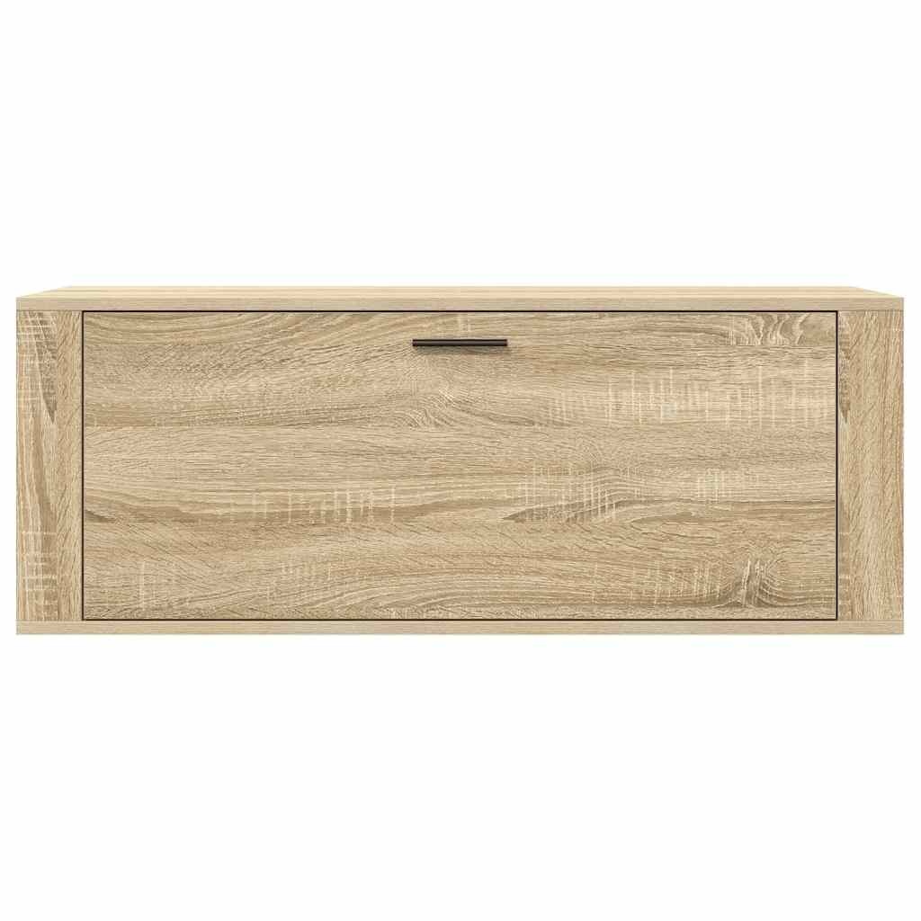 VidaXL Wandschoenenkast 100x35x38 cm bewerkt hout sonoma eiken