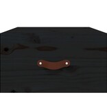 VidaXL Nachtkastje wandgemonteerd 40x29,5x22 cm zwart