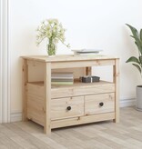VidaXL Salontafel 71x49x55 cm massief grenenhout