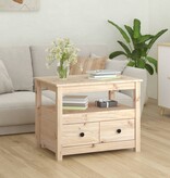 VidaXL Salontafel 71x49x55 cm massief grenenhout