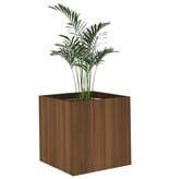 VidaXL Plantenbak 40x40x40 cm bewerkt hout bruineiken