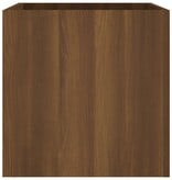 VidaXL Plantenbak 40x40x40 cm bewerkt hout bruineiken