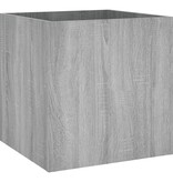 VidaXL Plantenbak 40x40x40 cm bewerkt hout grijs sonoma eiken