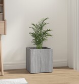 VidaXL Plantenbak 40x40x40 cm bewerkt hout grijs sonoma eiken