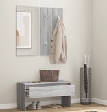 VidaXL Garderobe set bewerkt hout grijs sonoma eikenkleurig