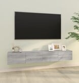 VidaXL Tv-wandmeubels 2 st 100x30x30 cm hout grijs sonoma eikenkleurig