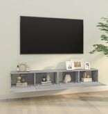 VidaXL Tv-wandmeubels 2 st 100x30x30 cm hout grijs sonoma eikenkleurig