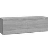 VidaXL Tv-wandmeubels 2 st 100x30x30 cm hout grijs sonoma eikenkleurig