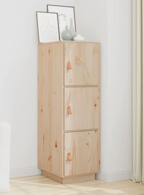 VidaXL Hoge kast 34x40x108,5 cm massief grenenhout