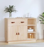 VidaXL Dressoir 98,5x40x75 cm massief grenenhout