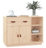 VidaXL Dressoir 98,5x40x75 cm massief grenenhout