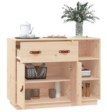 VidaXL Dressoir 98,5x40x75 cm massief grenenhout