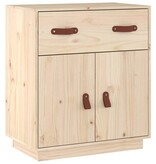 VidaXL Dressoir 65,5x40x75 cm massief grenenhout
