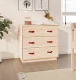 VidaXL Dressoir 80x40x75 cm massief grenenhout