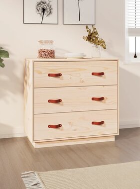 VidaXL Dressoir 80x40x75 cm massief grenenhout