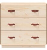 VidaXL Dressoir 80x40x75 cm massief grenenhout