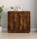 VidaXL Dressoir 80x34x75 cm bewerkt hout gerookt eikenkleurig