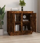 VidaXL Dressoir 80x34x75 cm bewerkt hout gerookt eikenkleurig