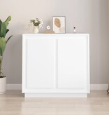 VidaXL Dressoir 80x34x75 cm bewerkt hout wit