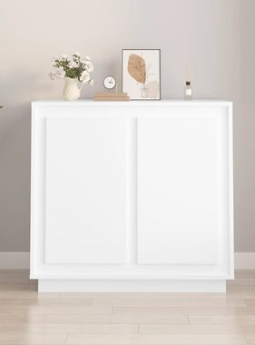 VidaXL Dressoir 80x34x75 cm bewerkt hout wit