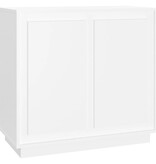 VidaXL Dressoir 80x34x75 cm bewerkt hout wit