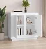 VidaXL Dressoir 80x34x75 cm bewerkt hout wit