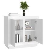 VidaXL Dressoir 80x34x75 cm bewerkt hout wit