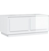 VidaXL Salontafel 102x50x44 cm bewerkt hout hoogglans wit