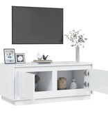 VidaXL Salontafel 102x50x44 cm bewerkt hout hoogglans wit