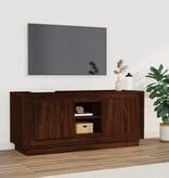 VidaXL Tv-meubel 102x35x45 cm bewerkt hout bruin eikenkleur