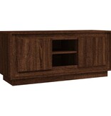 VidaXL Tv-meubel 102x35x45 cm bewerkt hout bruin eikenkleur