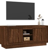 VidaXL Tv-meubel 102x35x45 cm bewerkt hout bruin eikenkleur