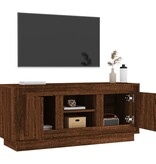 VidaXL Tv-meubel 102x35x45 cm bewerkt hout bruin eikenkleur