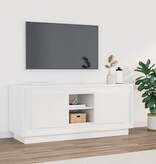VidaXL Tv-meubel 102x35x45 cm bewerkt hout hoogglans wit