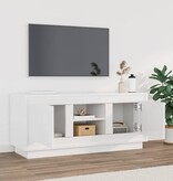 VidaXL Tv-meubel 102x35x45 cm bewerkt hout hoogglans wit