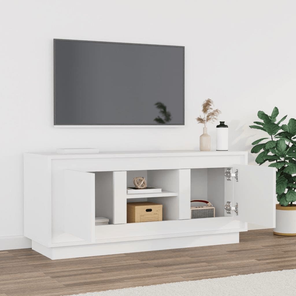 VidaXL Tv-meubel 102x35x45 cm bewerkt hout wit