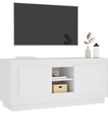 VidaXL Tv-meubel 102x35x45 cm bewerkt hout wit