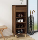 VidaXL Schoenenkast 40x36x105 cm bewerkt hout bruin eikenkleur