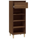 VidaXL Schoenenkast 40x36x105 cm bewerkt hout bruin eikenkleur