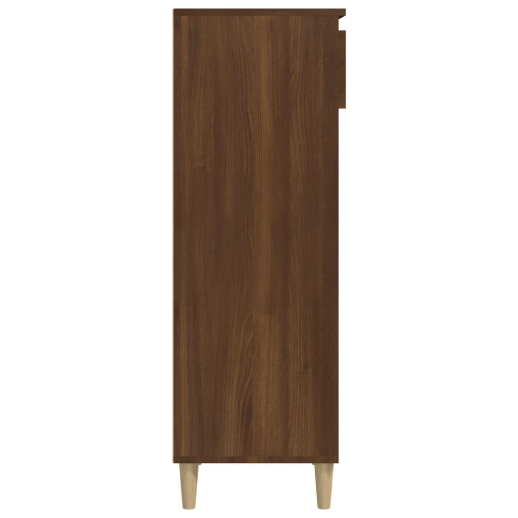 VidaXL Schoenenkast 40x36x105 cm bewerkt hout bruin eikenkleur