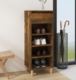 VidaXL Schoenenkast 40x36x105 cm bewerkt hout gerookt eikenkleurig
