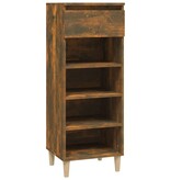 VidaXL Schoenenkast 40x36x105 cm bewerkt hout gerookt eikenkleurig