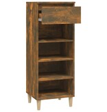 VidaXL Schoenenkast 40x36x105 cm bewerkt hout gerookt eikenkleurig